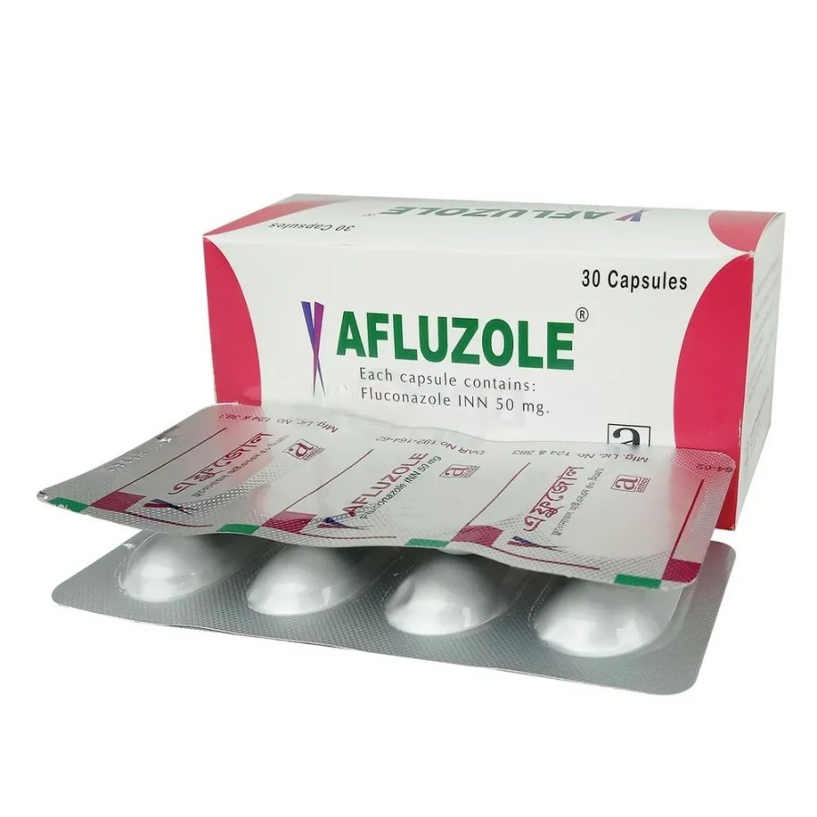 Pack Image: Afluzole 50 mg Capsule (3 x 10)