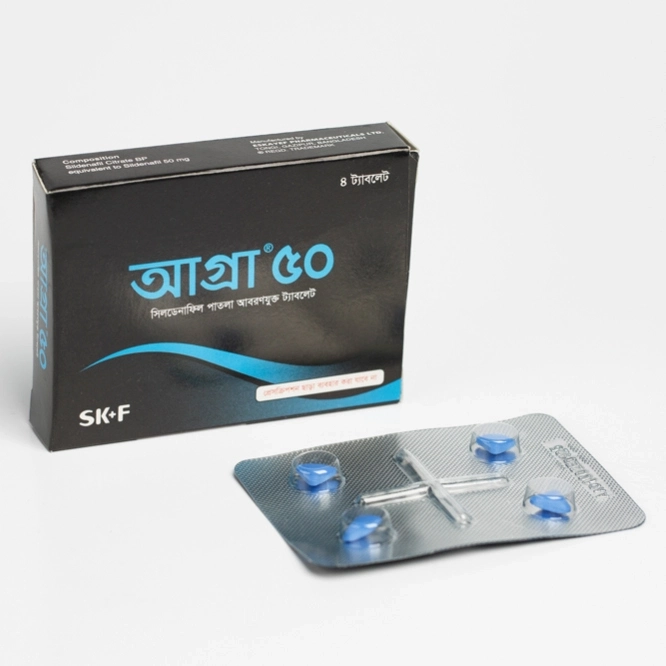 Pack Image: Aggra 50 mg Tablet (1 x 4)