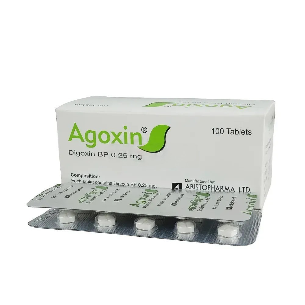 Pack Image: Agoxin 0.25 mg Tablet (10 x 10)