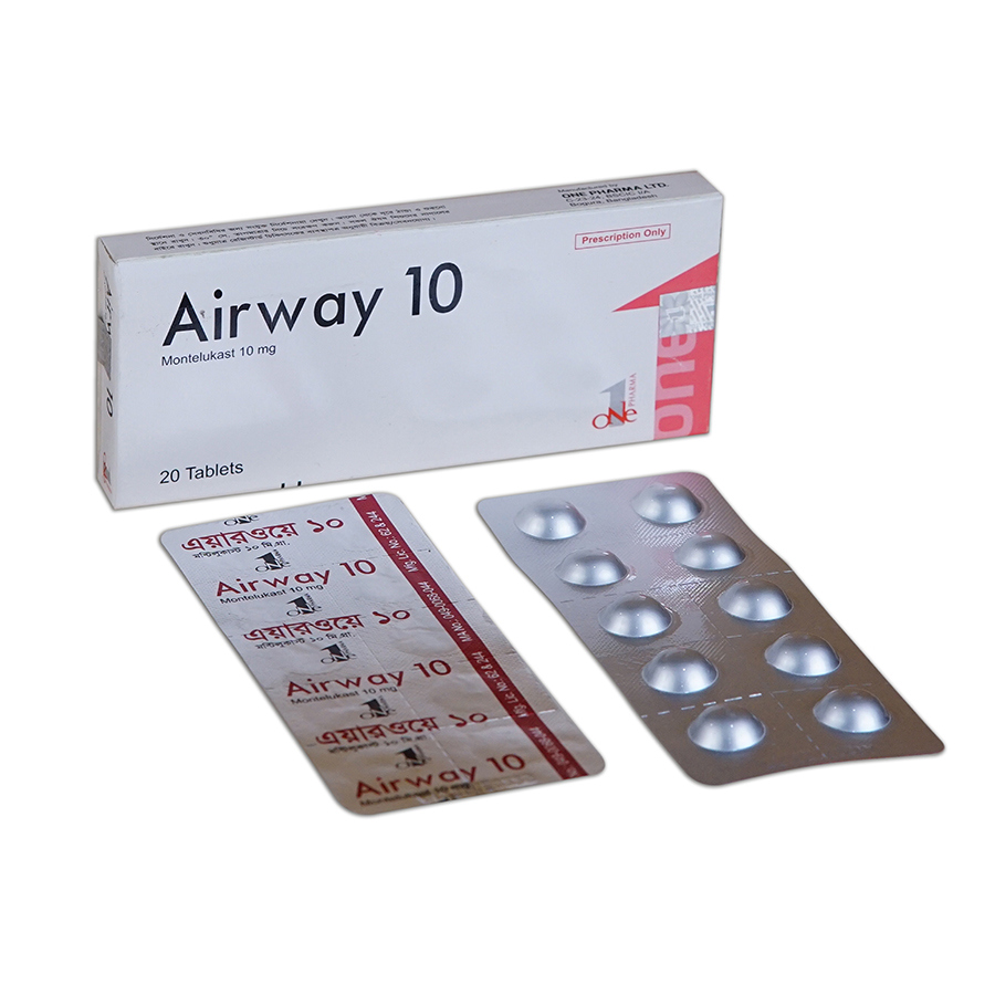 Pack Image: Airway 10 mg Tablet (3 x 10)