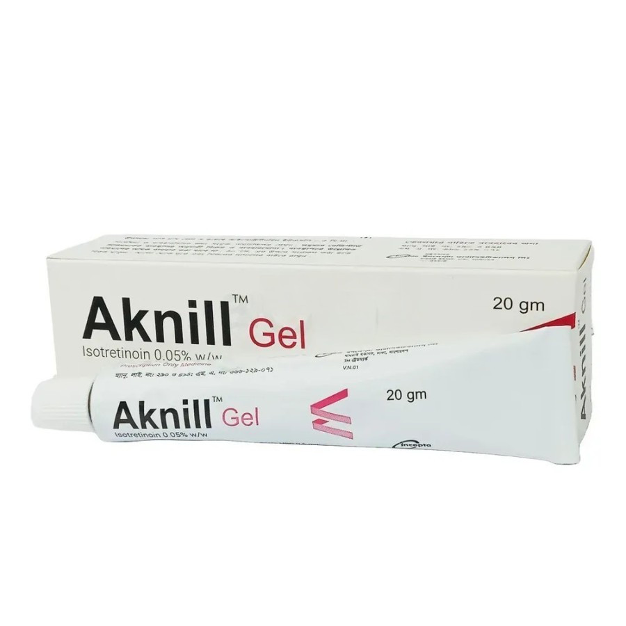 Pack Image: Aknill 0.05% Topical Gel (10 gm tube)