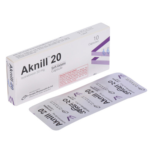 Pack Image: Aknill 20 mg Capsule (1 x 10)