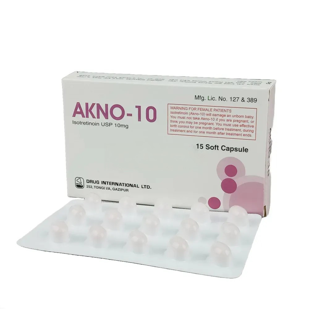 Pack Image: Akno 10 mg Capsule (1 x 15)