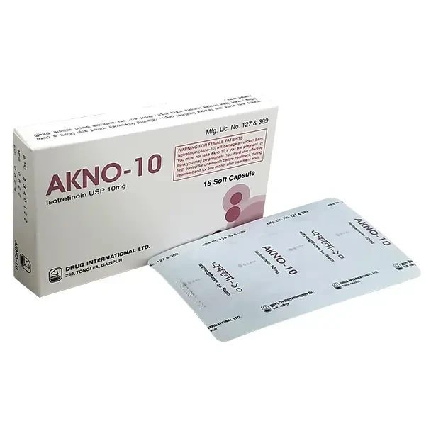 Pack Image: Akno 10 mg Capsule (1 x 15)