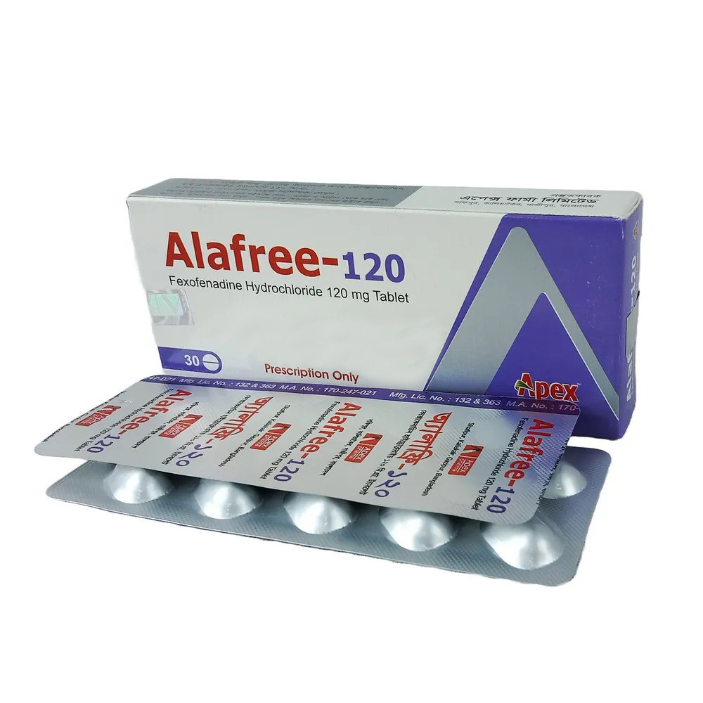Pack Image: Alafree 120 mg Tablet (3 x 10)