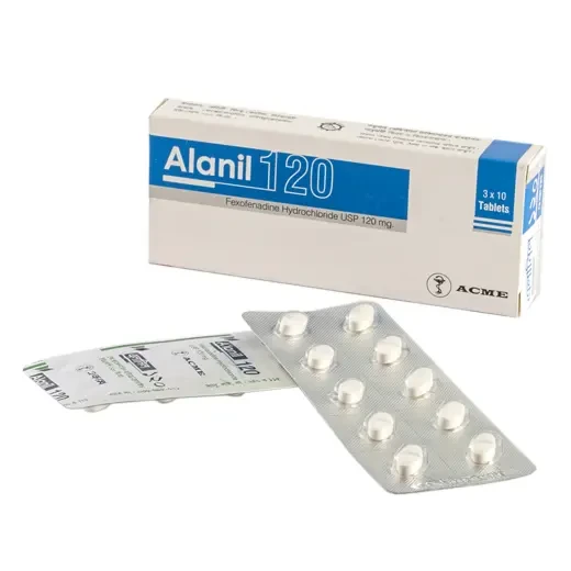 Pack Image: Alanil 120 mg Tablet (3 x 10)