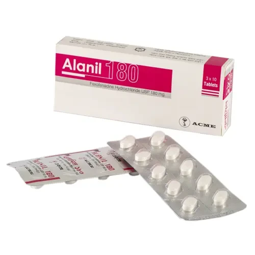 Pack Image: Alanil 180 mg Tablet (3 x 10)