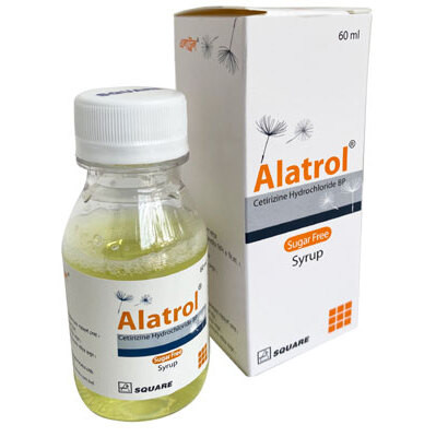 Pack Image: Alatrol 5 mg Syrup (60 ml bottle)