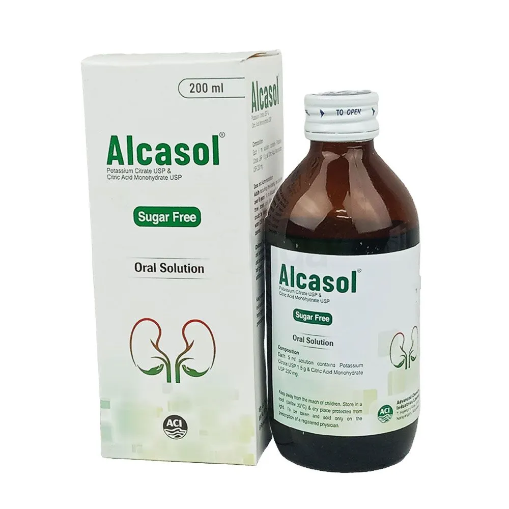 Pack Image: Alcasol (1500 mg Oral Solution (200 ml bottle)