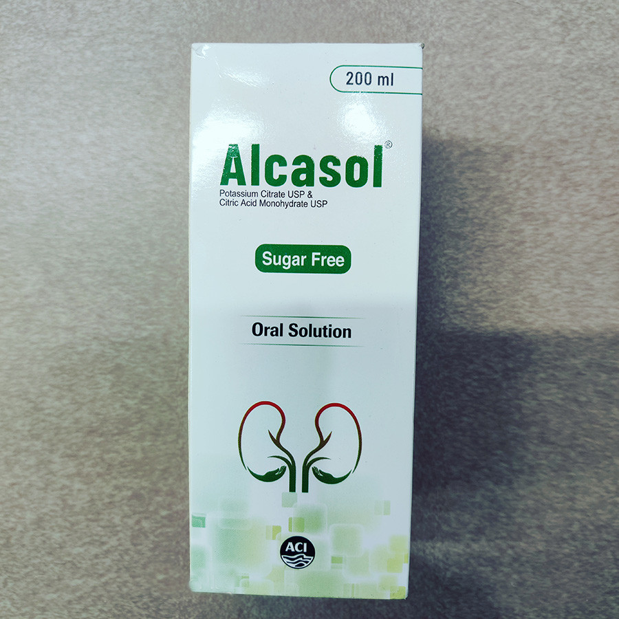 Pack Image: Alcasol (1500 mg Oral Solution (200 ml bottle)
