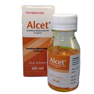 Pack Image: Alcet 2.5 mg Oral Solution (60 ml bottle)