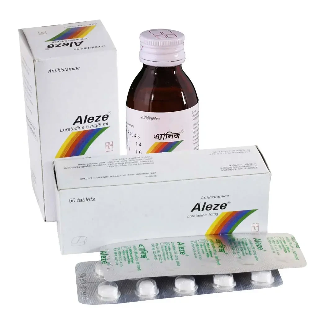 Pack Image: Aleze 5 mg Suspension (60 ml bottle)