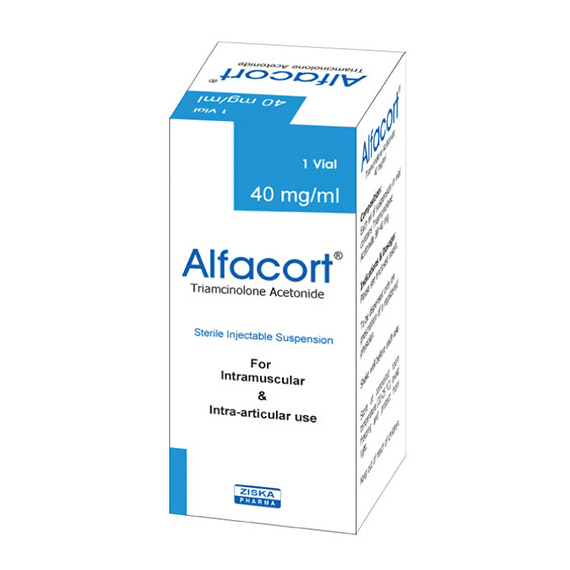 Pack Image: Alfacort 40 mg Injection (1 ml vial)