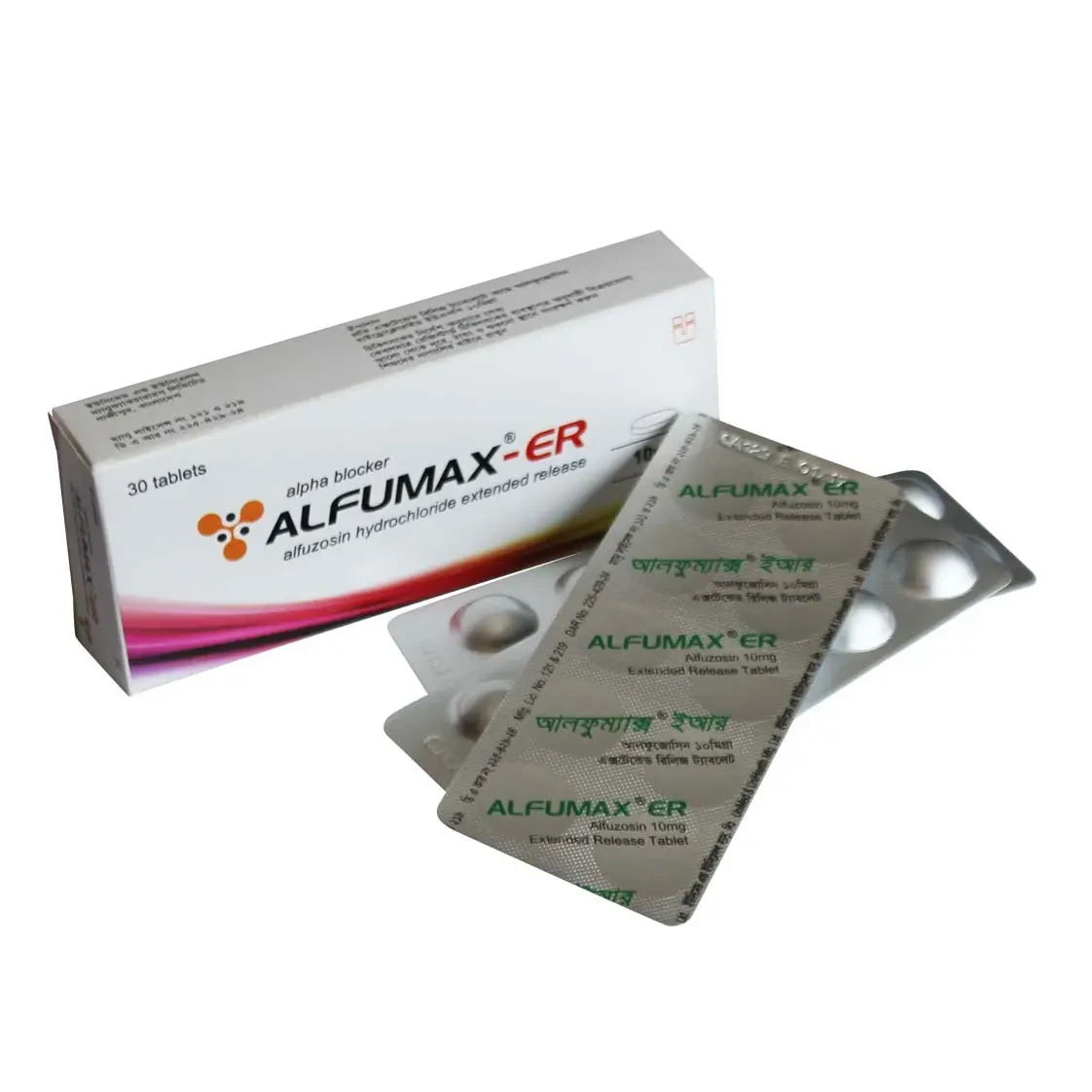 Pack Image: Alfumax ER 10 mg Tablet (3 x 10)