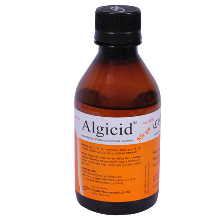 Pack Image: Algicid (500 mg Suspension (200 ml bottle)