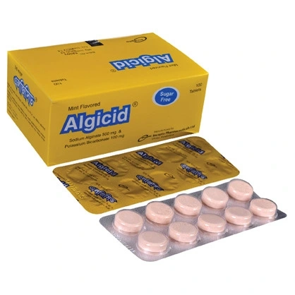 Pack Image: Algicid 500 mg Chewable Tablet (10 x 10)