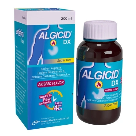Pack Image: Algicid DX (500 mg Suspension (200 ml bottle)
