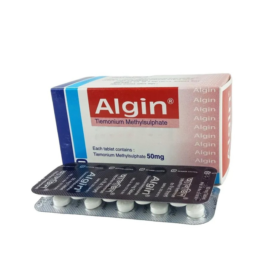 Pack Image: Algin 50 mg Tablet (10 x 10)