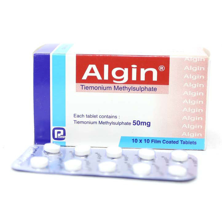Pack Image: Algin 50 mg Tablet (10 x 10)