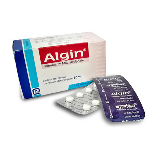 Pack Image: Algin 50 mg Tablet (10 x 10)