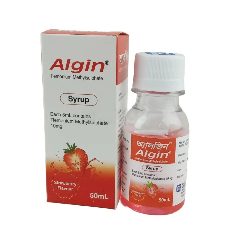 Pack Image: Algin 10 mg Syrup (50 ml bottle)