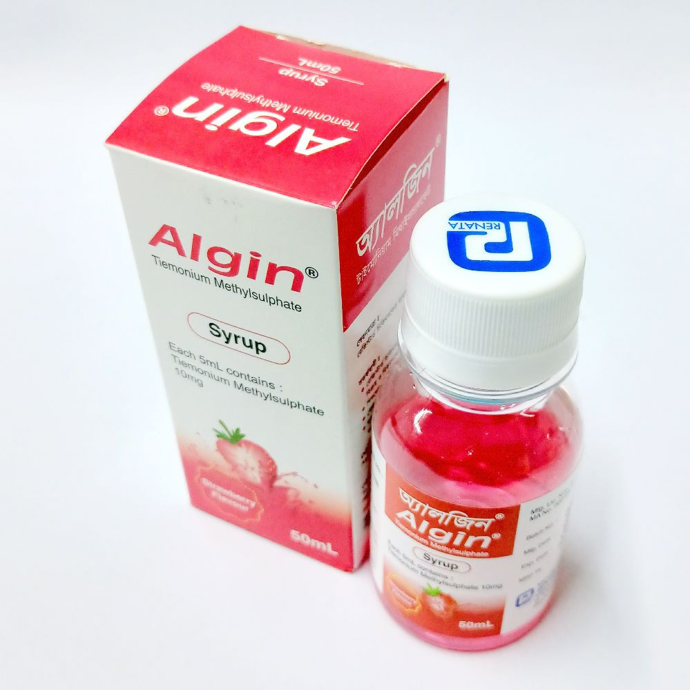 Pack Image: Algin 10 mg Syrup (100 ml bottle)