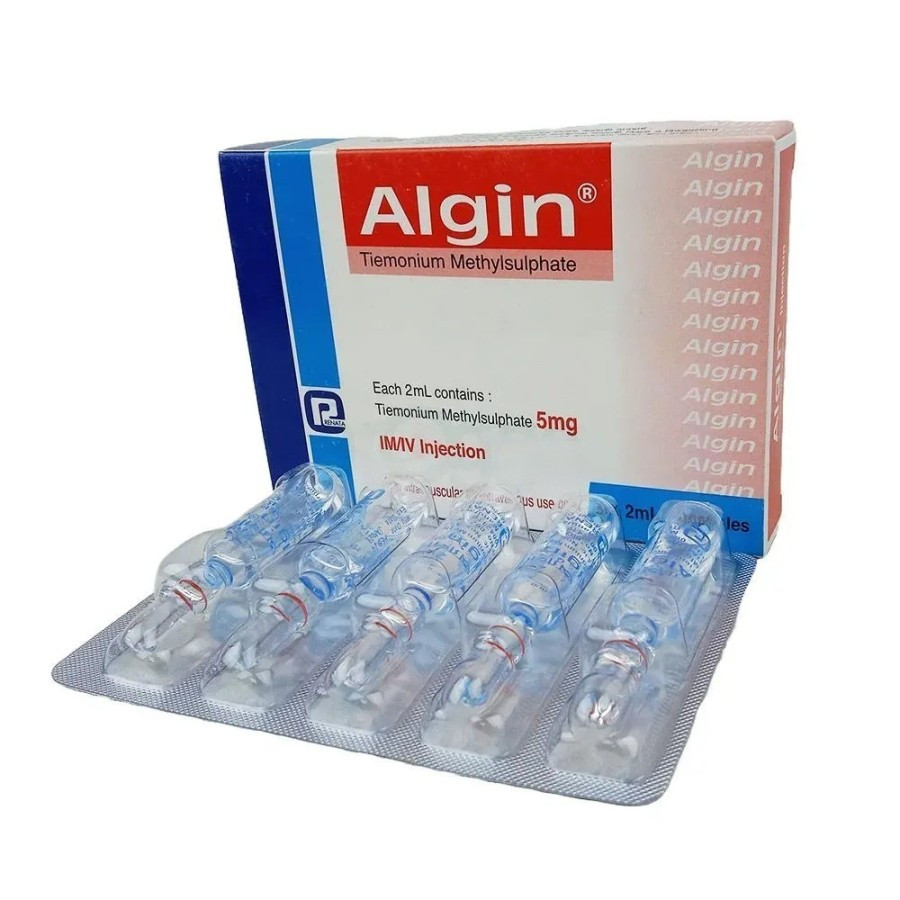 Pack Image: Algin 5 mg Injection (2 ml ampoule)