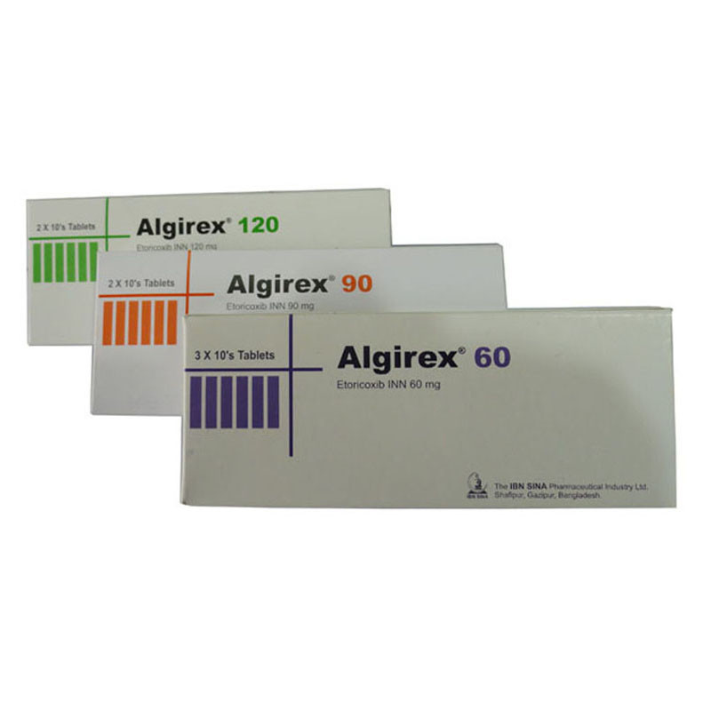 Pack Image: Algirex 60 mg Tablet (3 x 10)