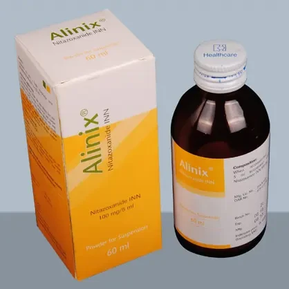 Pack Image: Alinix 100 mg Suspension (30 ml bottle)