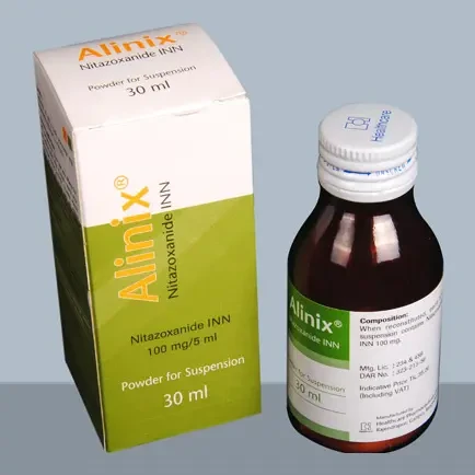 Pack Image: Alinix 100 mg Suspension (60 ml bottle)