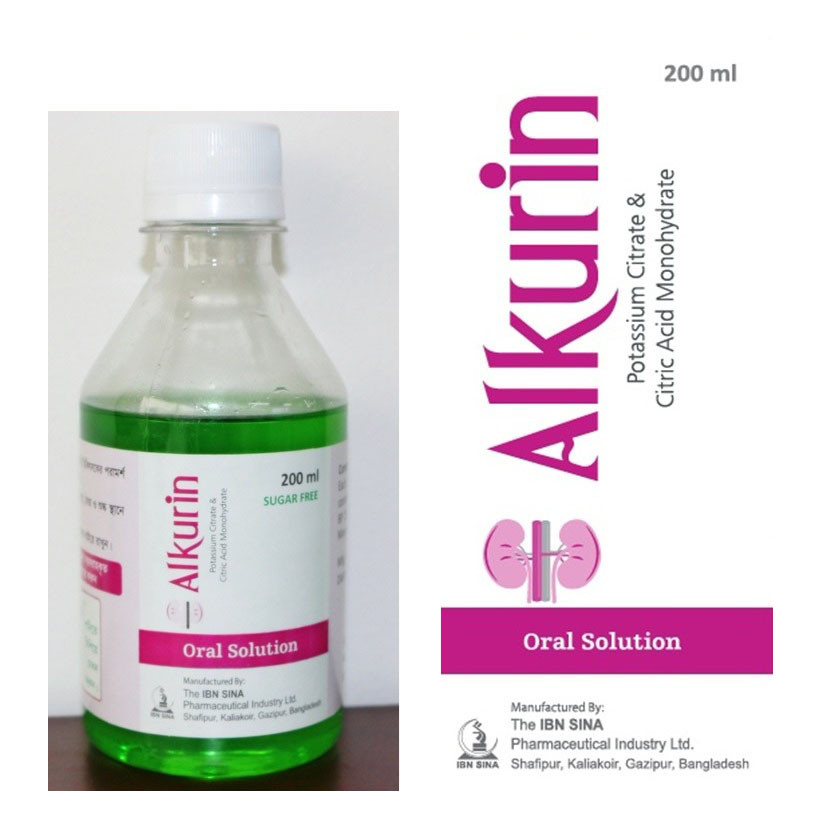 Pack Image: Alkurin (1500 mg Oral Solution (200 ml bottle)