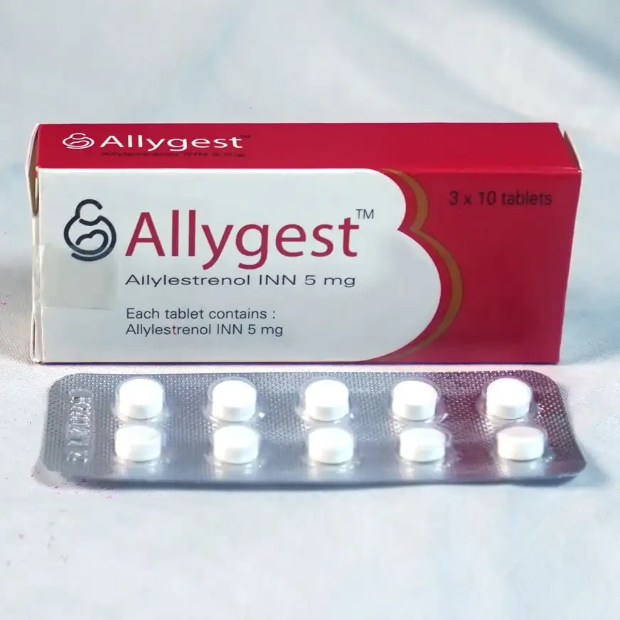 Pack Image: Allygest 5 mg Tablet (3 x 10)