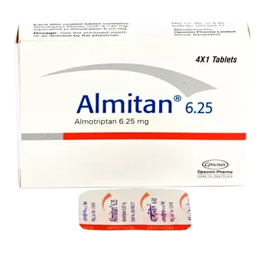 Pack Image: Almitan 6.25 mg Tablet (1 x 4)