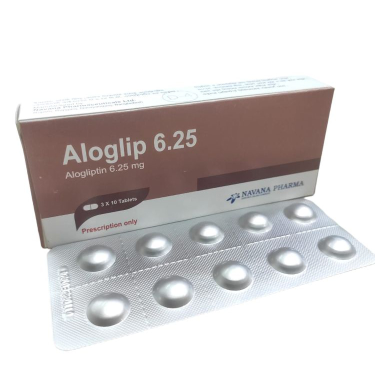 Pack Image: Aloglip 6.25 mg Tablet (3 x 10)