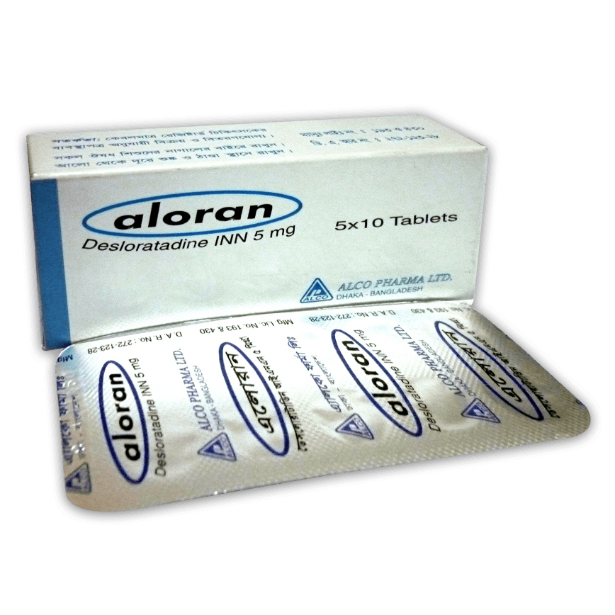 Pack Image: Aloran 5 mg Tablet (5 x 10)