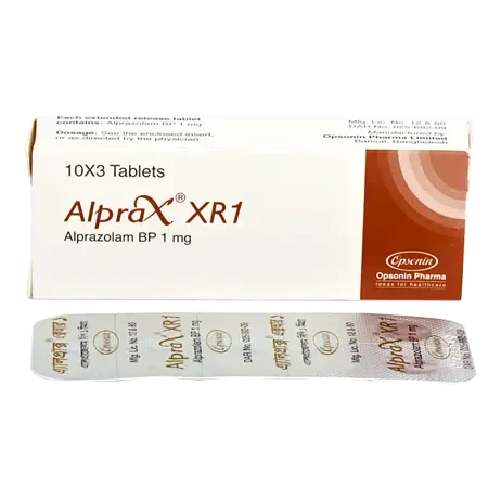 Pack Image: Alprax XR 1 mg Tablet (3 x 10)