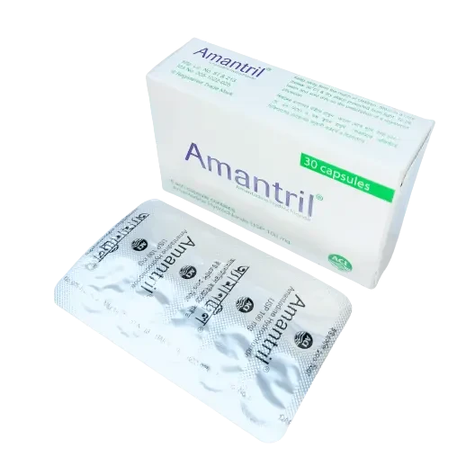 Pack Image: Amantril 100 mg Capsule (3 x 10)