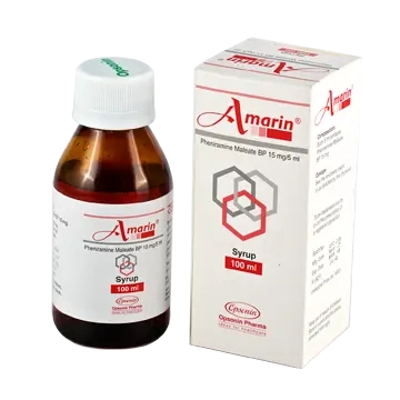 Pack Image: Amarin 15 mg Syrup (100 ml bottle)