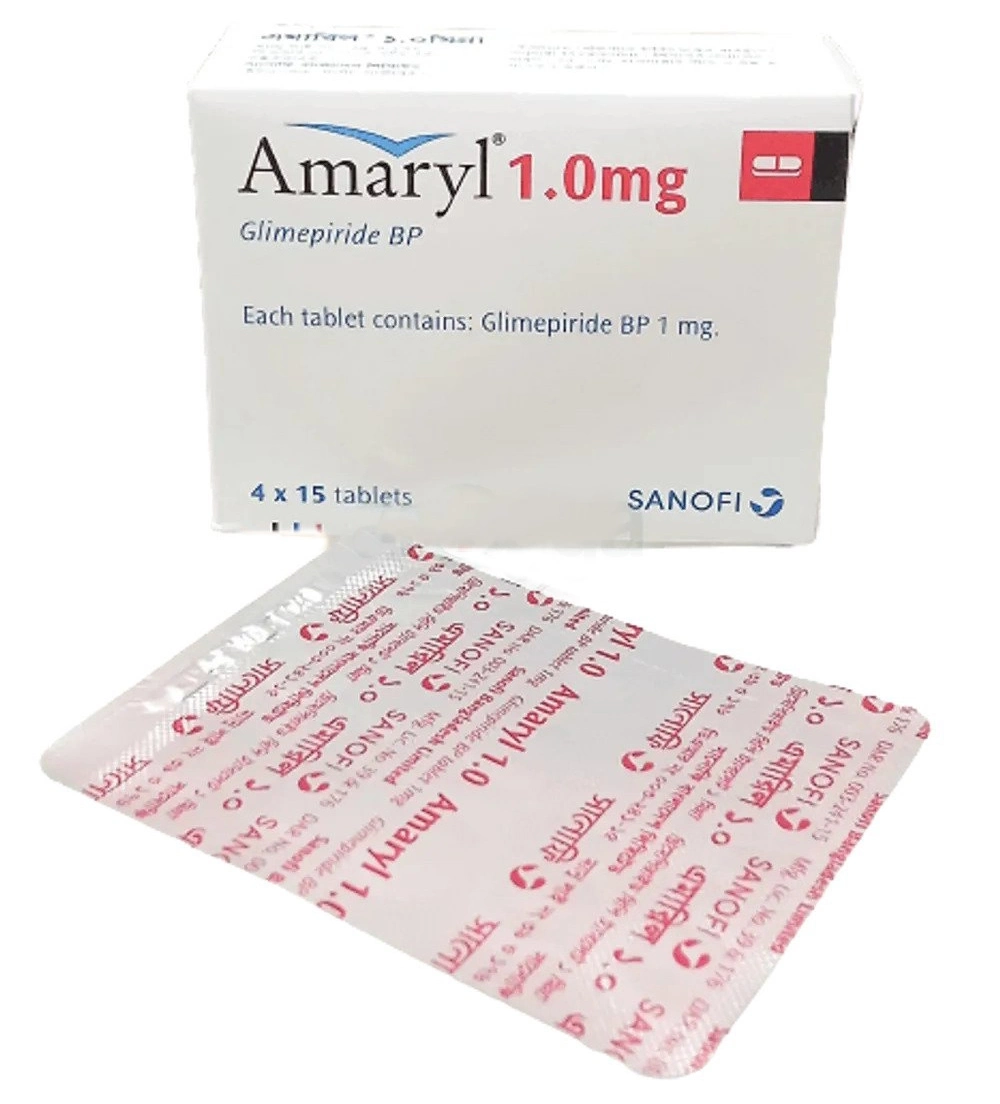Pack Image: Amaryl 1 mg Tablet (4 x 15)