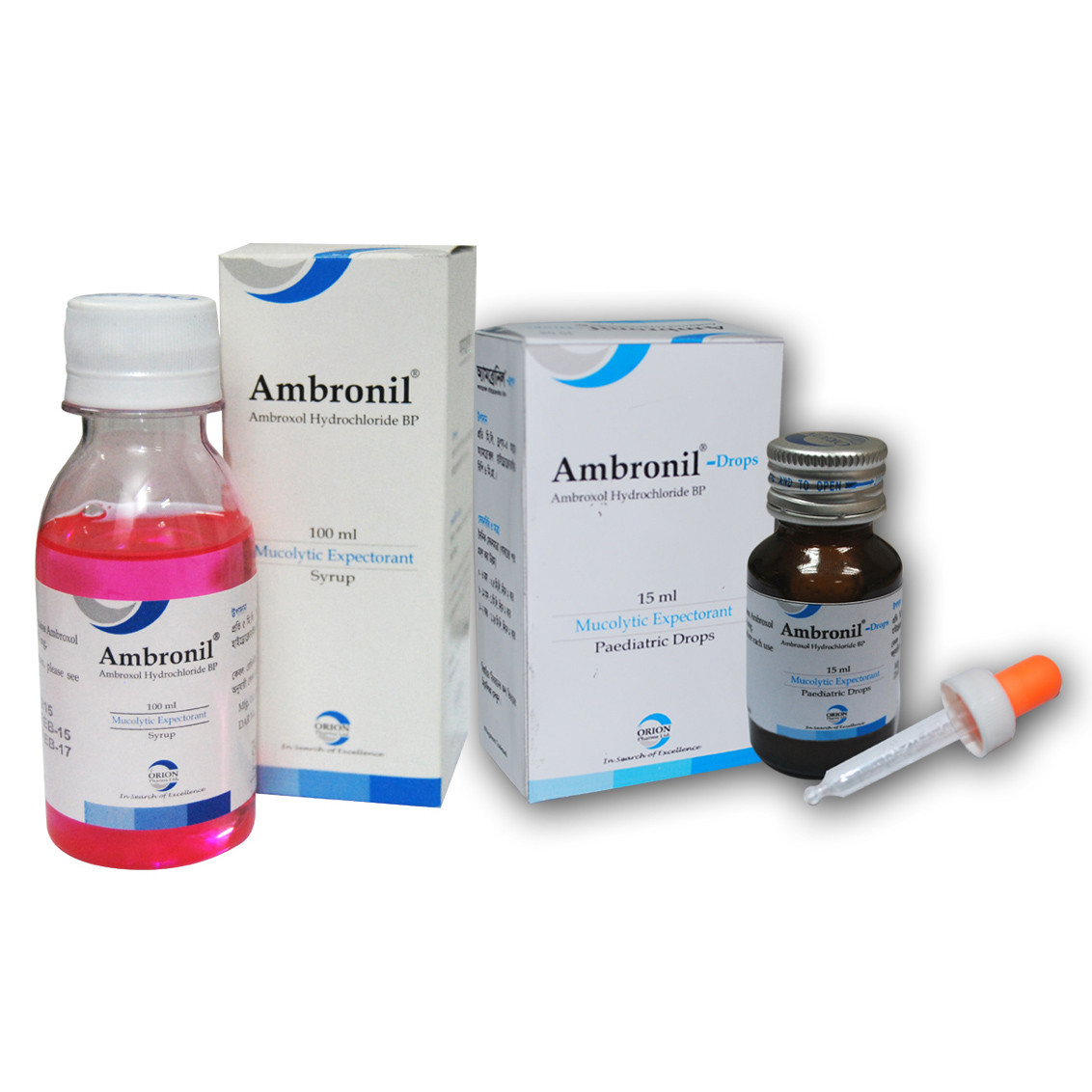 Pack Image: Ambronil 15 mg Syrup (100 ml bottle)