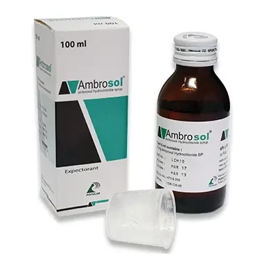 Pack Image: Ambrosol 15 mg Syrup (100 ml bottle)