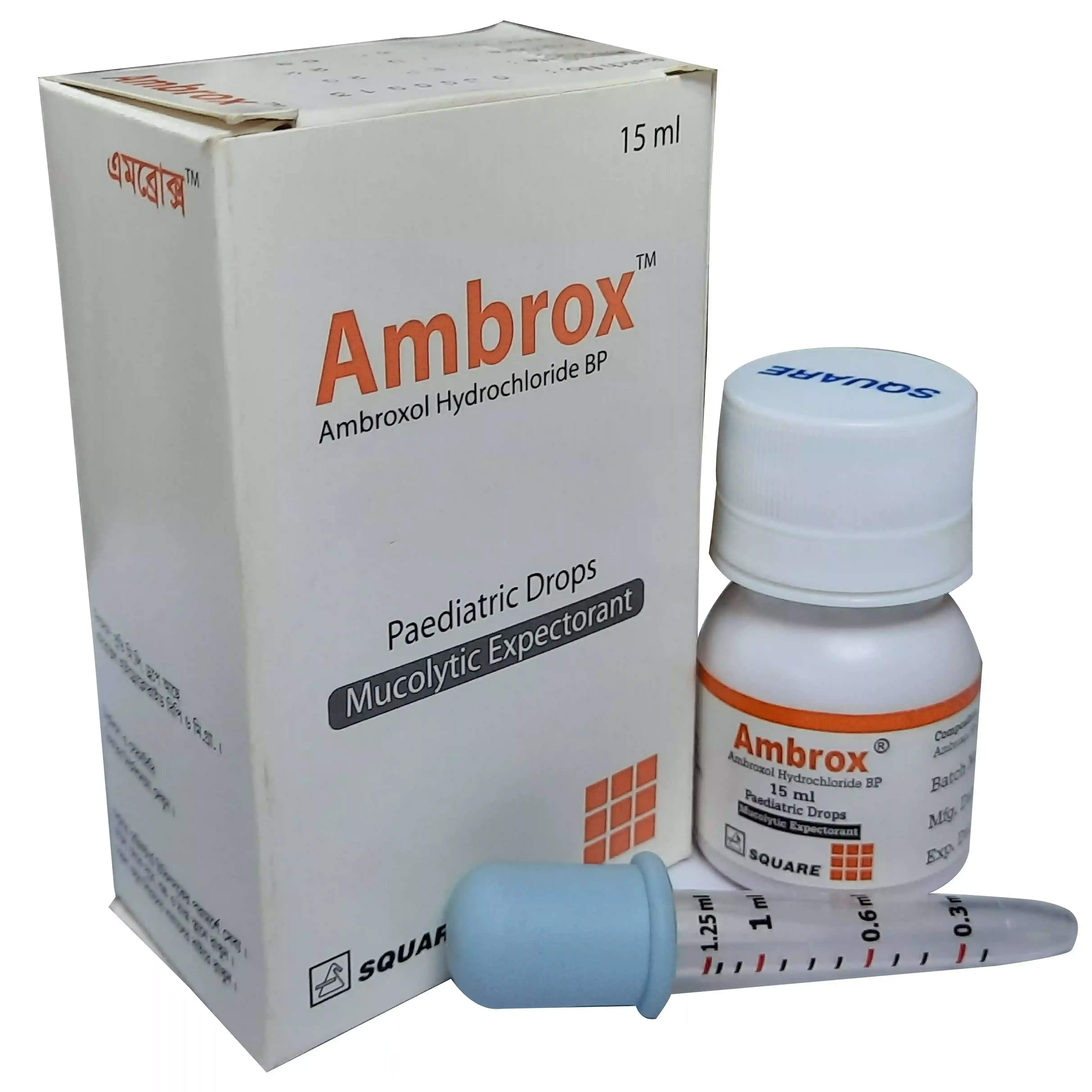 Pack Image: Ambrox 6 mg Pediatric Drop (15 ml bottle)