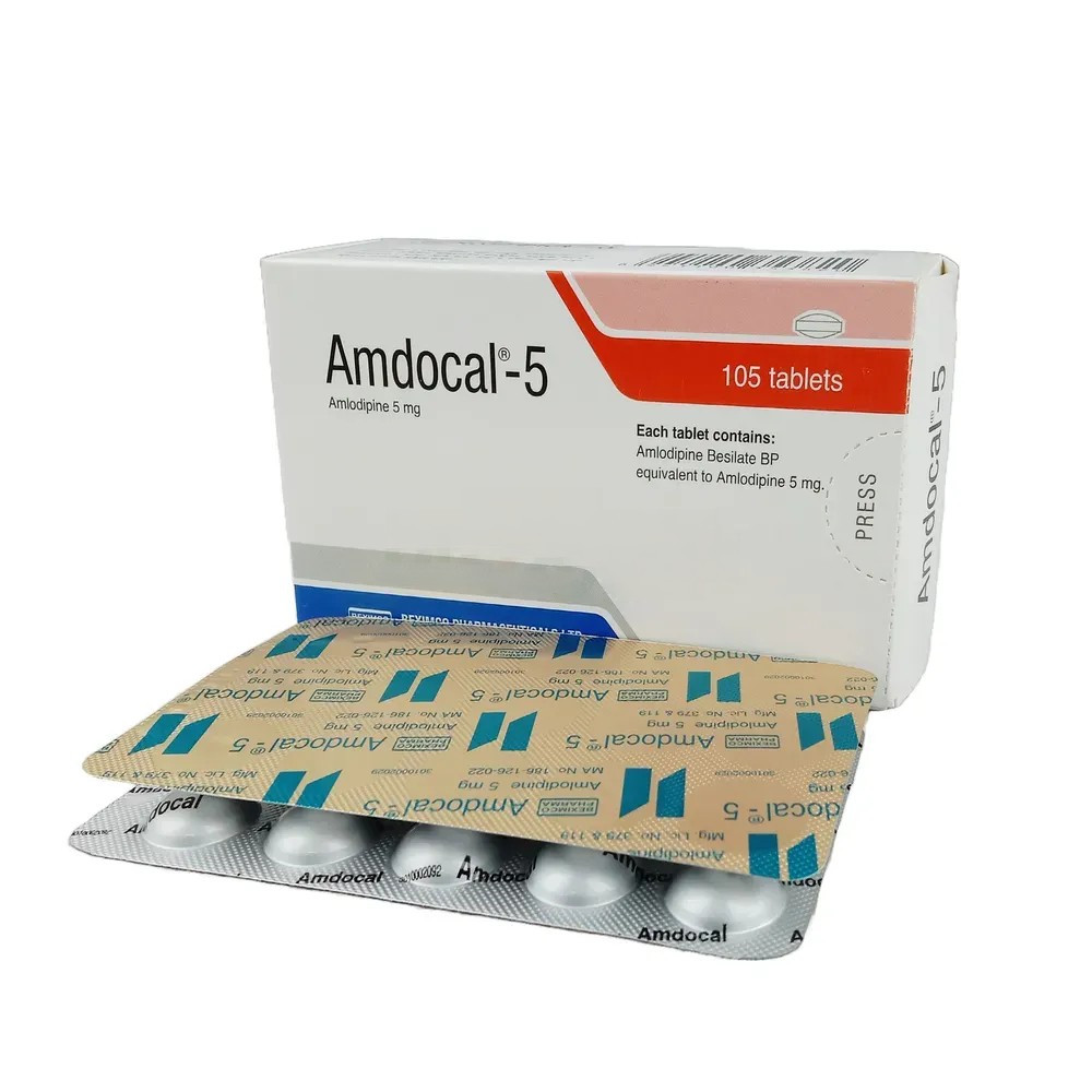 Pack Image: Amdocal 5 mg Tablet (7 x 15)