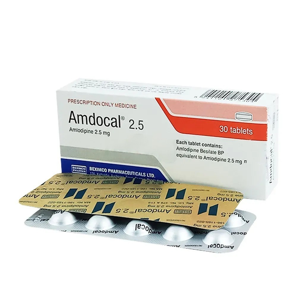 Pack Image: Amdocal 2.5 mg Tablet (3 x 10)