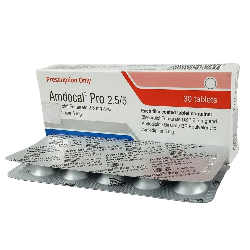 Pack Image: Amdocal Pro 2.5 mg Tablet (3 x 10)