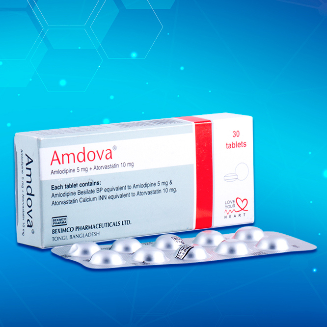 Pack Image: Amdova 5 mg Tablet (3 x 10)