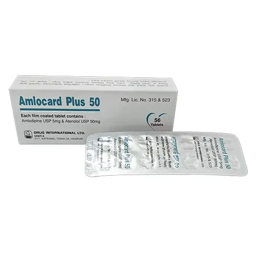 Pack Image: Amlocard Plus 5 mg Tablet (4 x 14)