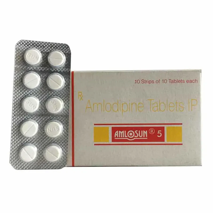 Pack Image: Amlosun 5 mg Tablet (5 x 10)