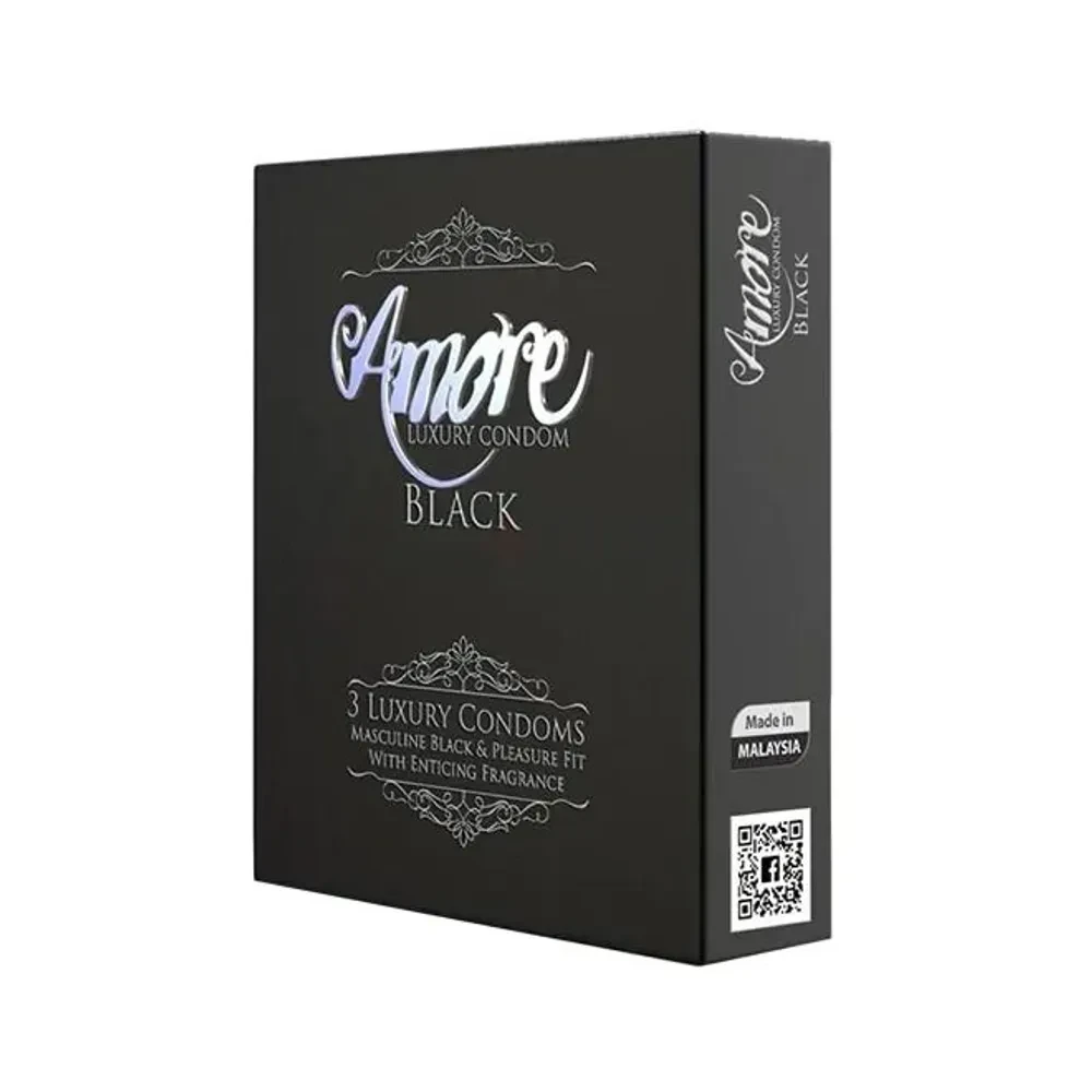 Pack Image: Amore Black Condom (Per pack)