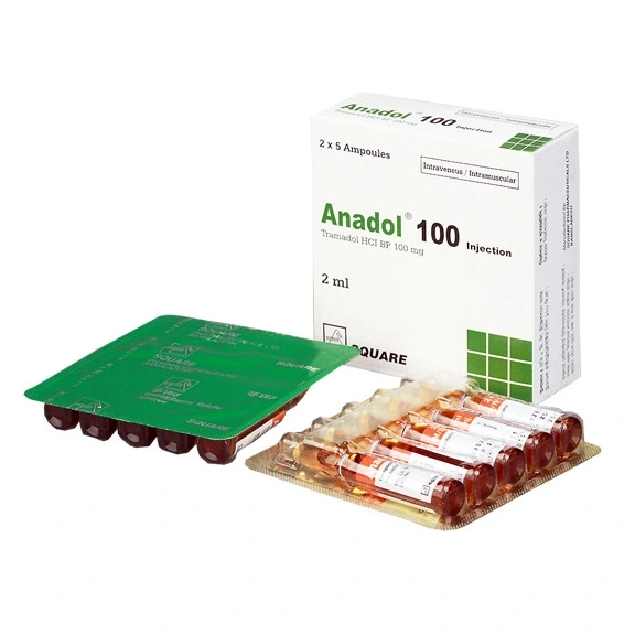 Pack Image: Anadol 100 mg Injection (2 ml ampoule)